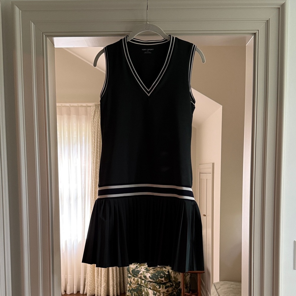 Tory Sport Mini Dress with White Accents